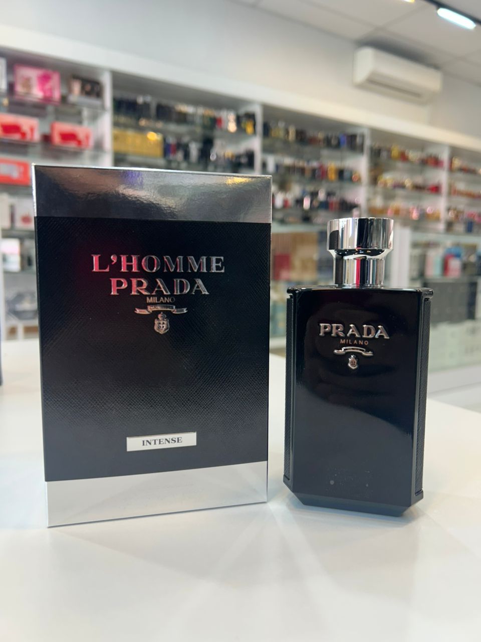PRADA LHOMME INTENSE EDP 100ML TESTER UNIT ( MEN )
